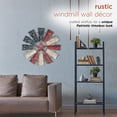 thumbnail image 3 of Alpine Corporation 21" Metal Hanging Patriotic Rustic Windmill Wall Decor, Red/Blue, 3 of 15