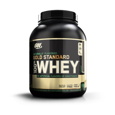 Best Optimum Nutrition Gold Standard 100% Whey Protein Powder, Chocolate, 24g Protein, 4.8 Lb deal