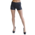 thumbnail image 2 of Vivian's Fashions Legging Shorts - Cotton, Misses Size (Charcoal, 2X), 2 of 4