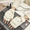 thumbnail image 2 of Heating Gloves Adjustable Half Fingers USB Charging Exquisite Heating Flip Fingerless Gloves for Outdoor, 2 of 10