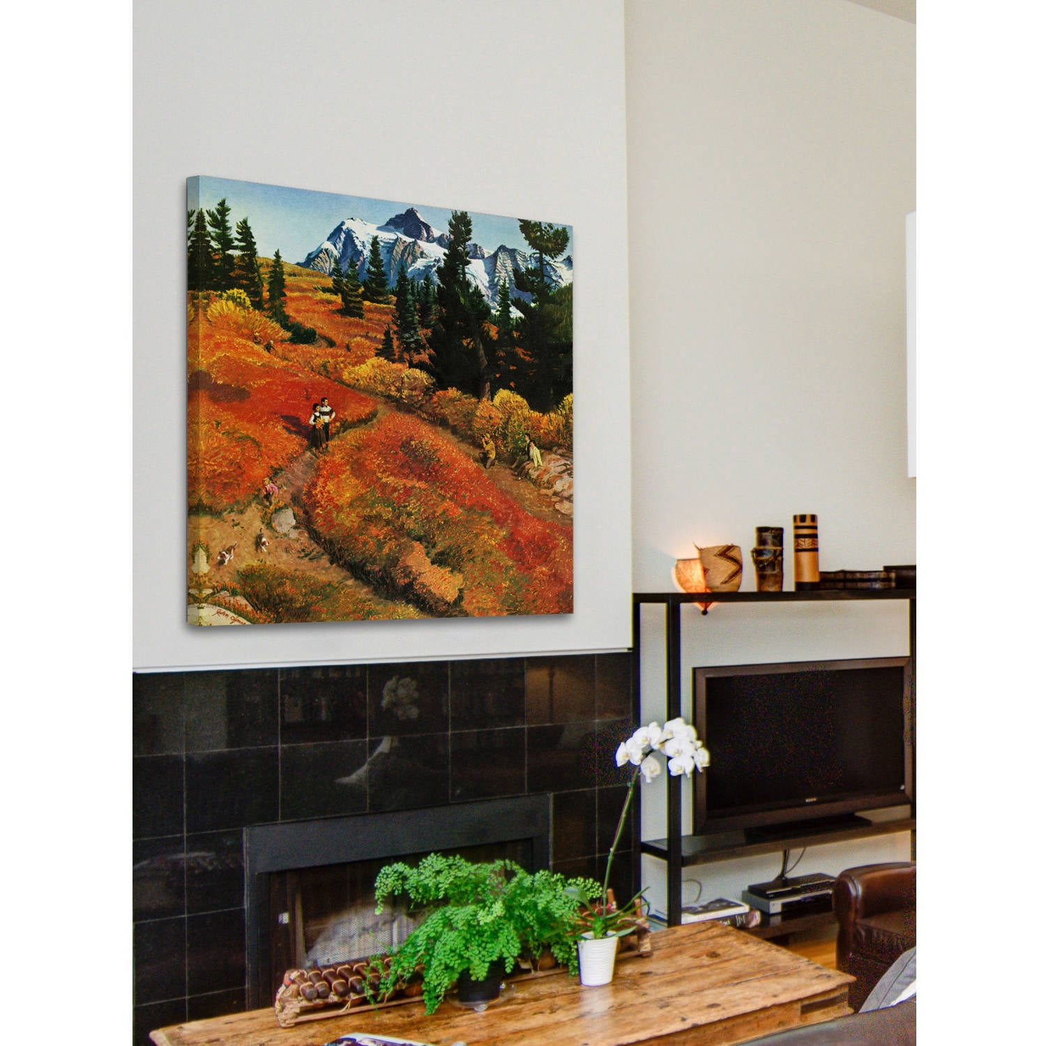 "Fall Photo Op" Painting Print on Wrapped Canvas
