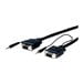 thumbnail image 2 of Comprehensive HR Pro - VGA cable - HD-15 (VGA), mini-phone stereo 3.5 mm (M) to HD-15 (VGA), mini-phone stereo 3.5 mm (M) - 35 ft - molded, thumbscrews, 2 of 2