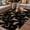 Black, variant on Brown Cow Skull Outdoor Rug for Patio/Deck/Porch, Non-Slip Large Area Rug 5 x 7 Ft, Southwestern Vintage Cowboy Boots Burlap Indoor Outdoor Rugs Washable Area Rugs, Camping Rug Carpet Runner