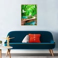 thumbnail image 3 of Cuadros Decorativos 5D bosque puente mosaico diamante pintura dibujo completo redondo taladro DIY arte artesanía Ehuebsd Nuevos Originales, 3 of 5