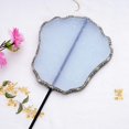 thumbnail image 1 of Butterfly Fan Imitation Flower Luo Shaped Fan Long And Short Handle Fan Hanfu Dance Retro Shooting Props Round Fan, 1 of 4