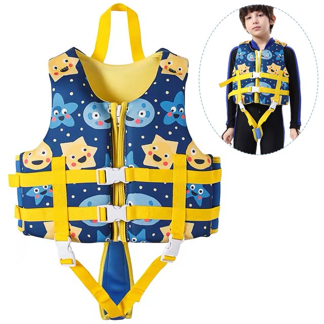 Bañador Flotabilidad Chaleco salvavidas de neopreno para niños, chaleco salvavidas de seguridad para TOMSHOO Bañador Flotabilidad