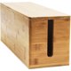 thumbnail image 1 of Caja de gestión de cables de bambú, cubierta y cables de escondite (15.75 x 5.5 x 6.5 in), 1 of 2