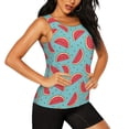 thumbnail image 2 of Lsque Watermelon Printed Workout Tank Tops for Women, Athletic Sports Tank Tops, Compression Sleeveless Dry Fit Shirts,Sleeveless Yoga Shirt-XX-Large, 2 of 9