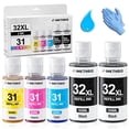 thumbnail image 1 of Juego de botellas de tinta INKTHRIX 31 32XL compatibles con HP Smart Tank, 1 of 6