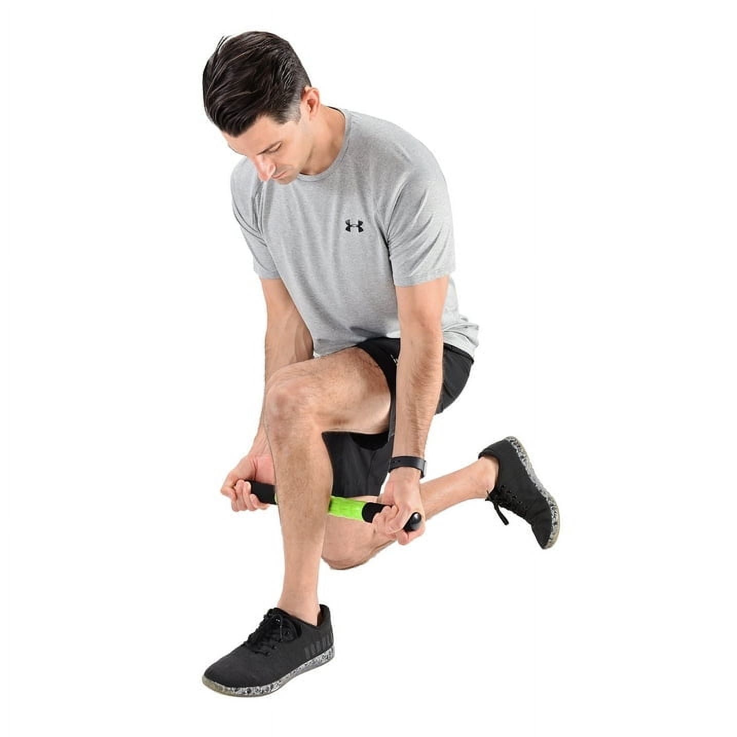 Athletic Works Rolling Massage Stick, Black/Green