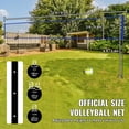 thumbnail image 2 of KFFKFF Filet de Volleyball Portable pour l'Extérieur, Poteaux en Acier à Hauteur Réglable, Ensemble de Volleyball Pro Incluant PVC, Pompe et Sac de Transport, Filet de Volleyball Durable pour Plage, Pelouse, Cour Arrière, 2 of 9