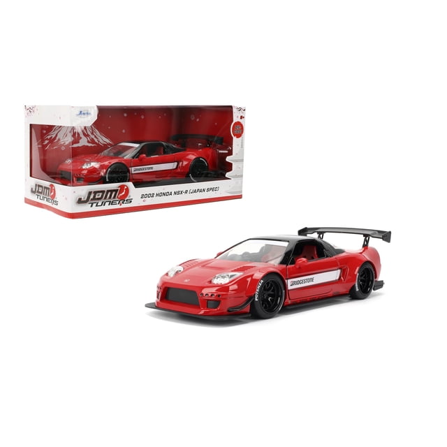 Sintonizadores JDM de Jada Toys para coche fundido a escala 1:24 para Honda NSX Type-R 2002