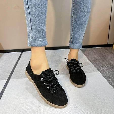 

adviicd Womens Casual Shoes Flat Shoes For Women Comfortable Dressy Casual Women s Non Slip Flowers Mesh Solid Color Slip On Thick Sole Breathable Work Single Shoes Slippers Black 8