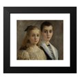 thumbnail image 2 of André Brouillet 17x15 Black Modern Framed Museum Art Print Titled - Portrait of Jean and Jeanne, the Children of Professor Joffroy (1895), 2 of 5