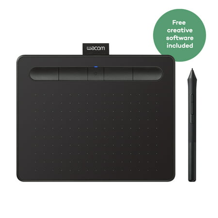 Wacom Intuos Creative Pen Tablet with Bluetooth, Various Sizes and Colors (CTL4100WLK0), Includes Free Corel Software (Best Cheap Drawing Tablet For Pc)