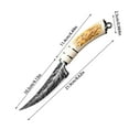 thumbnail image 2 of 8.6-inch Fish Fillet Knife,High Carbon Stainless Steel Flexible Narrow Blade,Extremely Sharp,Used for Fish Cleaning,Non Slip Handle,Suitable for Fishing,Camping and Home Kitchens, 2 of 9
