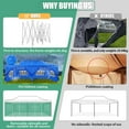 thumbnail image 5 of COBIZI 13x26 Heavy Duty Pop Up Canopy with 6 Sidewalls Party Tent Outdoor Wedding Large Event Tent with Roller Bag for Garden Lawn Waterproof UPF 50+ Ez Up, Blue, 5 of 7