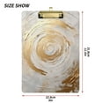 thumbnail image 3 of Circle Marble Acrylic Clipboards 12 x 9 Inch A4 Size with Low Profile Clip Hanging Clipboard for Classroom School Office, 3 of 8