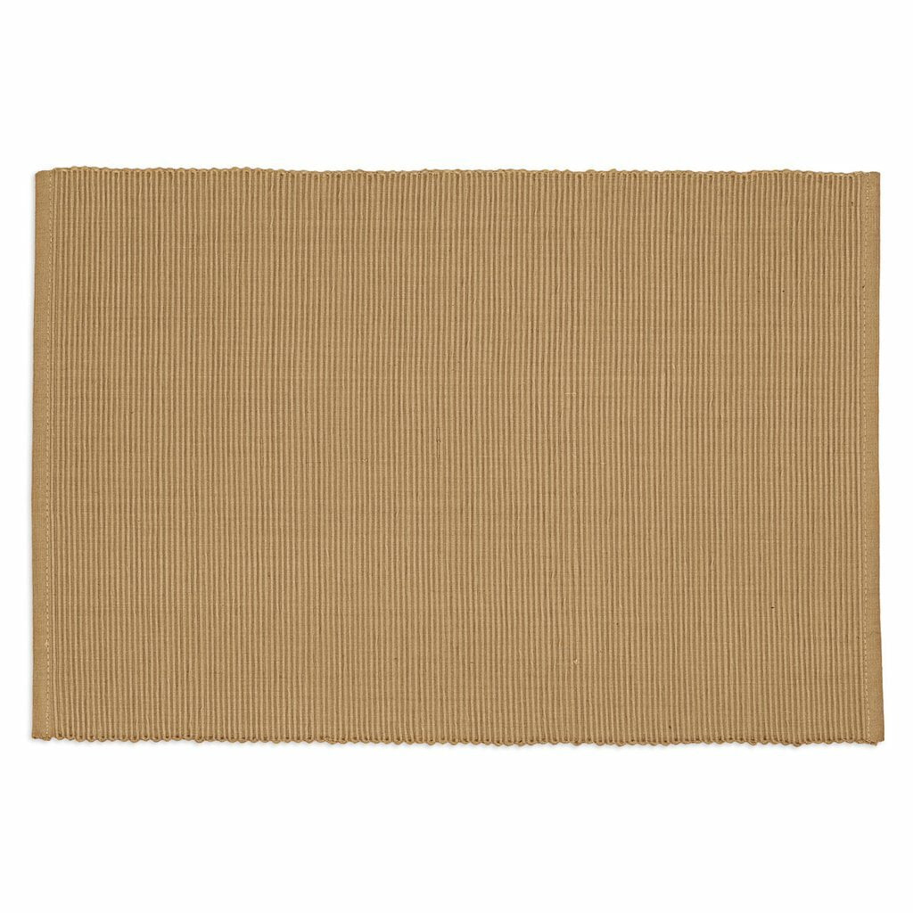 Design Imports Placemat, Ribbed Vanilla Set of 4 (28877)