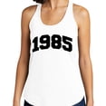 thumbnail image 2 of 1985 College Style Tank Top Fitted Racerback Women's X-Large Heather Grey, 2 of 5