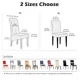 thumbnail image 3 of Fundas para sillas con respaldo alto, Jacquard, elásticas, tamaño XL, para comedor, protectores de asiento antisuciedad, fácil cuidado, 2 uds., 3 of 7