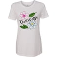 thumbnail image 3 of Inktastic Mississippi Magnolia Flowers and Leaves Women's T-Shirt, 3 of 5