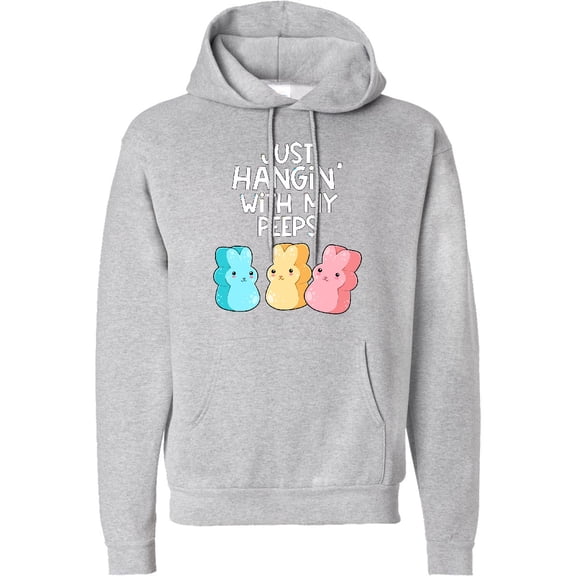 Inktastic Easter Hangin' with My Peeps Adult Hoodie Sweatshirt