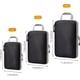 thumbnail image 2 of Organizador de maletas extensible de 3 piezas, organizador de equipaje de viaje liviano (negro), 2 of 5