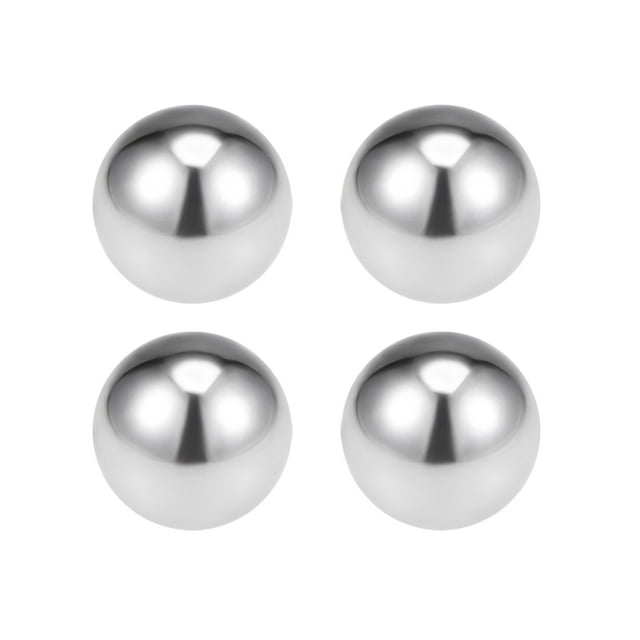 Unique Bargains Billes de Roulement 25 mm, Billes de Précision en Acier Inoxydable 304 G100, Lot de 4