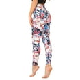 thumbnail image 3 of Fesfesfes Women Leggings Classic Retro Color Floral Graffiti Print Leggings Sale Items, 3 of 5