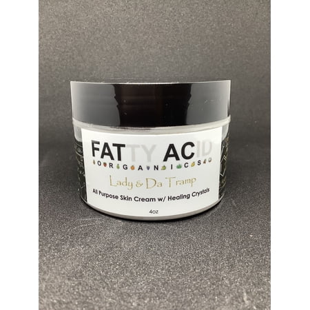 Fatty Acid Organics All Purpose Skin Cream w/ Healing Crystals (Lady & Da Tramp)
