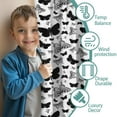 thumbnail image 3 of Blackout Kids Curtains,White Butterfly Black Silhouette Pattern Childrens Insulated Curtains Set Of 2,Bedroom Essentials,Toddler Room Decor 52"x84", 3 of 5