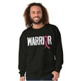 thumbnail image 5 of Warrior Breast Cancer Awareness BCA Women Crewneck Sweatshirt Brisco Brands S, 5 of 6