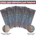 thumbnail image 4 of LAICAIW 8 Pack Iridescence Plastic Tablecloths Shiny Disposable Laser Rectangle Table Covers Holographic Foil Tablecloth Iridescent Party Decoration Birthday Bridal Wedding Christmas 54" x 108"(Silv, 4 of 7