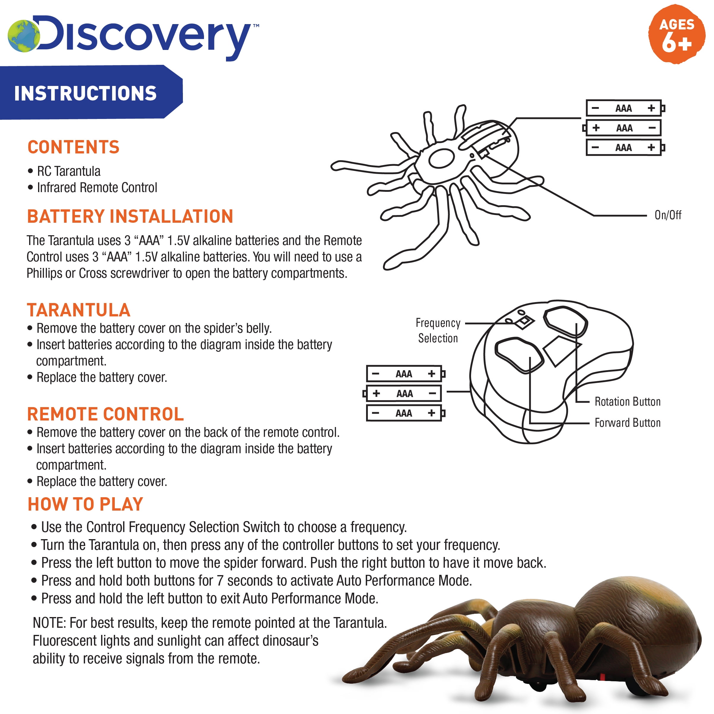discovery rc tarantula not working