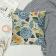 thumbnail image 2 of PRATYUS Spring Pillow Covers, Blue Hydrangea Flower Throw Pillows Spring Summer Floral Decorations Holiday Farmhouse Pillowcase Outdoor Decor Cushion Case for Couch Sofa Home 12x12in, 2 of 5
