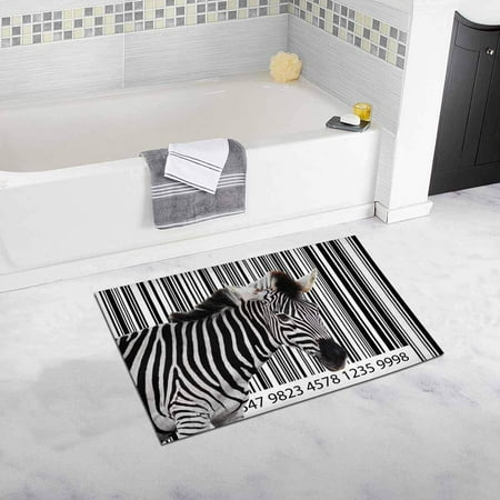 - CADecor Zebra in the Country House Image As A Barcode Bath Rug Bathroom Mat Doormat 30x18 inches