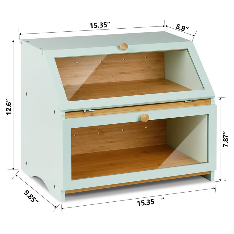 Leopard 504636 Double Layer Bamboo Kitchen Counter Bread