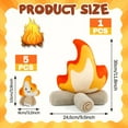thumbnail image 3 of 6PCS Funny Campfire Plush Toys, Soft Simulation Bonfire Stuffed Plushies Doll Fake Fire Firewood Plush Pillow for Outdoor Camping Room Decor Kids Pleasantly Surprised Gifts, 3 of 8