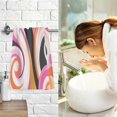 thumbnail image 7 of Yayeee 100% Cotton Hand Towels for Bathroom 16" x 28" Soft Absorbent Kitchen Towel, Swirling Circles, 7 of 7