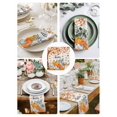 thumbnail image 3 of Thanksgiving Cloth Napkins Set of 6 Reusable Dinner Napkins, Fall Maple Leaf Orange White Pumpkin Cocktail Napkin Washable Table Napkins for Wedding/Holiday Party/Baby Shower 20"x20", 3 of 7