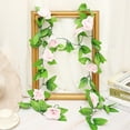 thumbnail image 3 of Windfall 1Pc Artificial Rose Vine Fake Silk Rose Hanging Vine Flowers Garland for Outdoor Wedding Arch Garden Wall Decor DIY Party Home Wedding Decor, 3 of 7