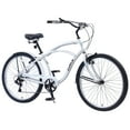 thumbnail image 3 of Men's Beach Cruiser Bike, 7 Speed Bicycles, 26"Inch Multiple Colors, 3 of 7