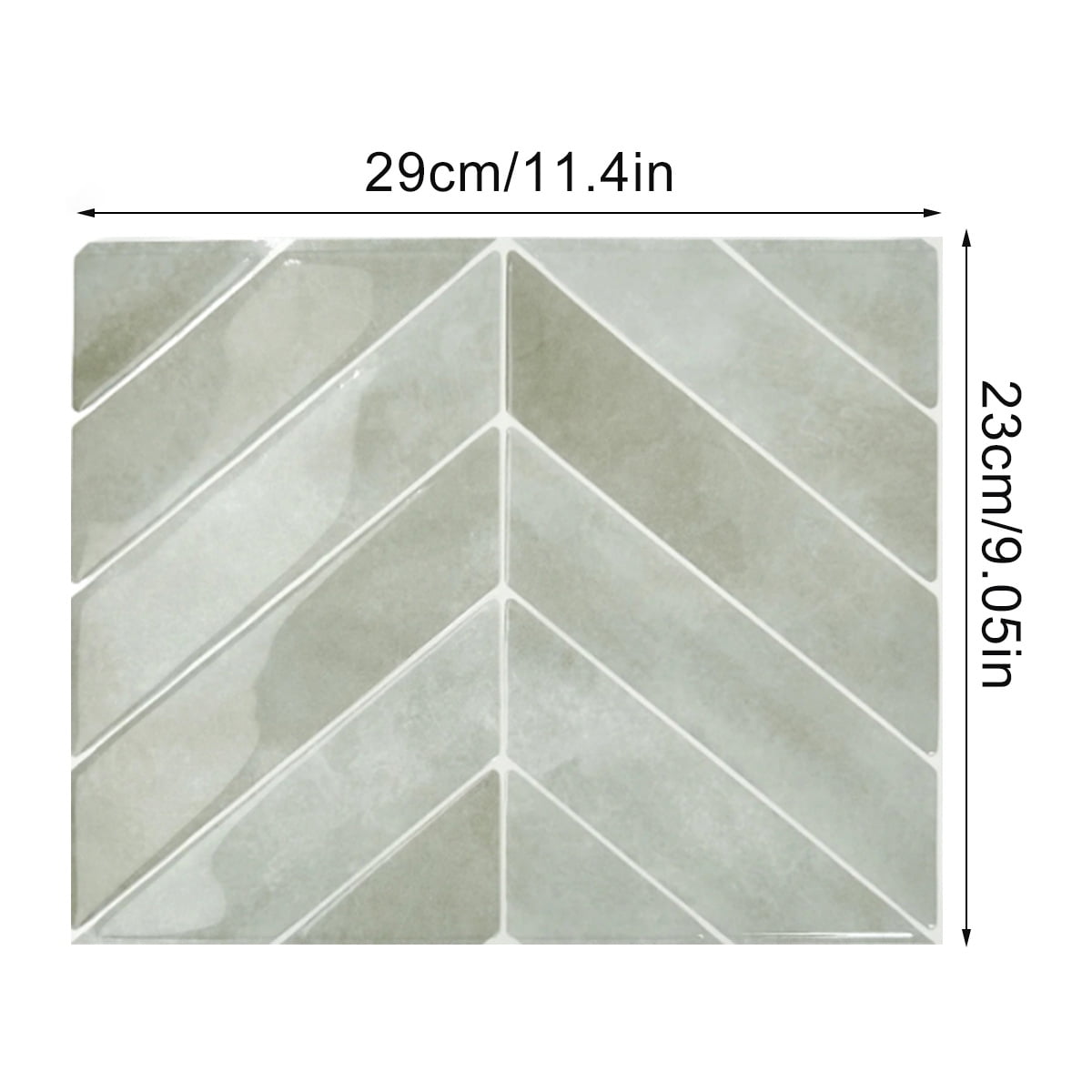 Peel and Stick Backsplash - 20 Sheets of 11.4" x 9" - 3D Adhesive Peel and Stick Tile Backsplash for Kitchen, Bathroom, Wall Tile