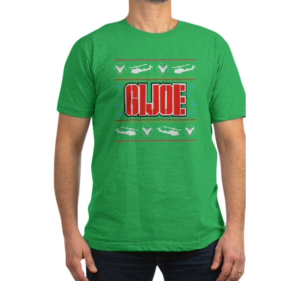 CafePress - Gi Joe Ugly Christmas Men's Fitted T Shirt (Dark) - Men's Fitted T-Shirt