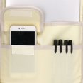 thumbnail image 4 of New Multi-Functional A4 Document Bags Portfolio Organizer-Waterproof Travel Pouch Zippered Case for Ipads, Notebooks, Pens, Documents (White Flower), 4 of 7