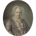 thumbnail image 2 of Claude Bornet 20x23 Black Ornate Framed Double Matted Museum Art Print Titled: An Elderly Lady in a Mauve Silk Dress (1767), 2 of 5