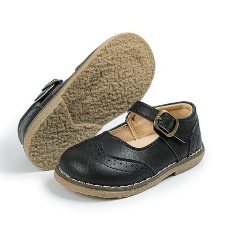

Meckior Toddler Girls Dress Shoes Little Girls Mary Jane Soft Sole Princess Shoes for Little Kids