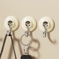 thumbnail image 4 of Adhesive Hooks, 4pcs Practical  Door Hooks  for Home Bathroom Kitchen, 4 of 8