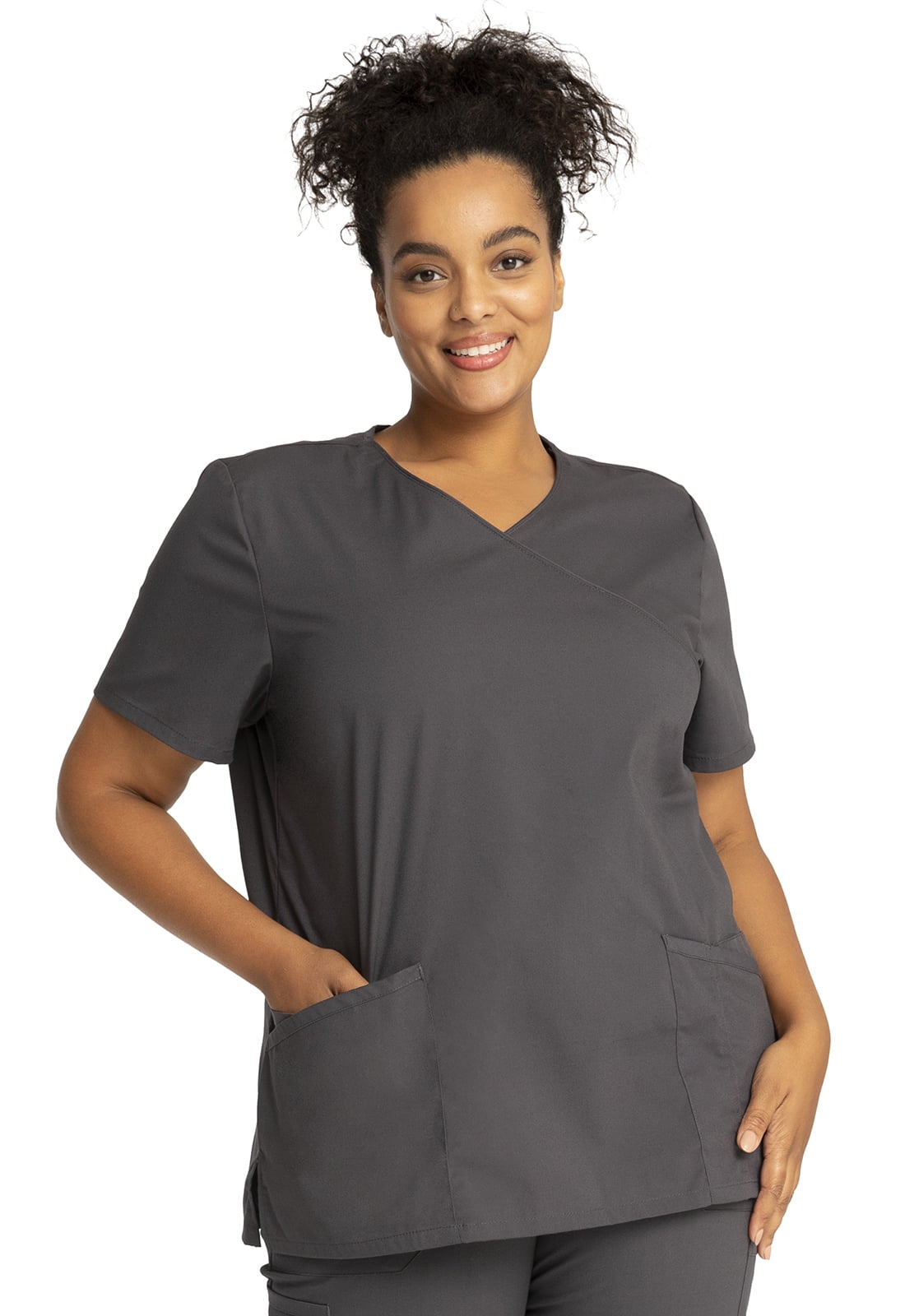 Cherokee Workwear Professionals Women's Scrubs Top Mock Wrap WW655